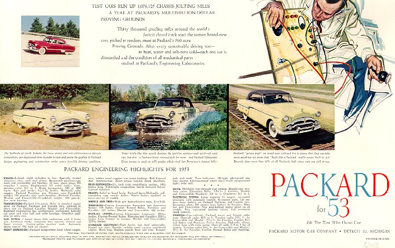 1953 Packard Brochure Page 13
